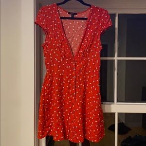 Forever 21 Red floral mini dress